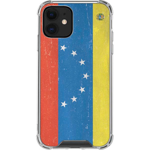 Venezuela Flag Distressed iPhone 12 Clear Case